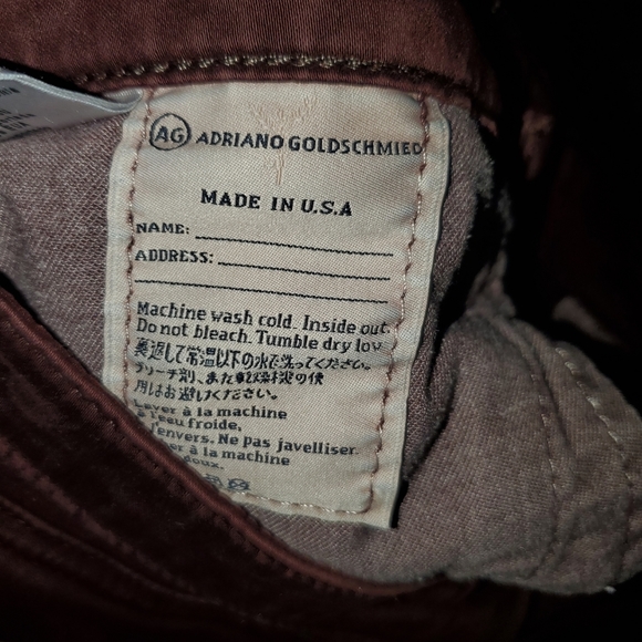 GUC adriano goldschmied burgundy jeans 26 - Picture 8 of 8